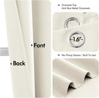 MIULEE Blackout Curtains for Bedroom Living Room 2 Panels, Thermal Insulated - Image 4