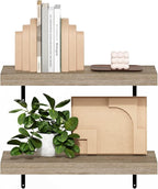 Furinno Tanna Floating Shelves for Wall Set of 2, 22-Inch Wall Shelf, Triple - Image 4
