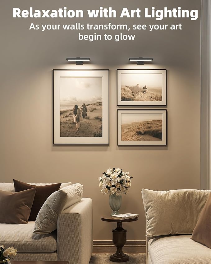 EZVALO Picture Light for Wall, Rechargeable 2400mAh Battery Lights Wireless - Image 9