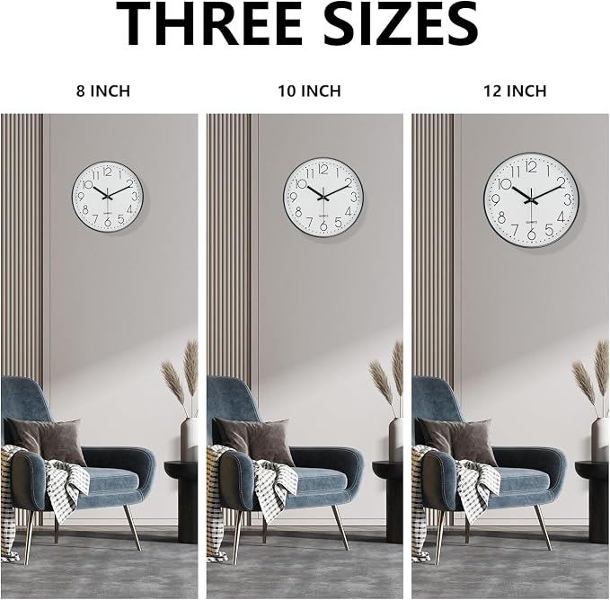Modern Silent Wall Clock - Image 9
