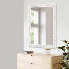 Tanmicoshomy Brown Shell Framed Rectangular Wall Mirrors - Image 7