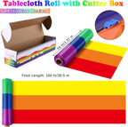 Kochorie 100 Ft x 54 Inch Rainbow Tablecloth Roll - Image 2
