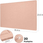 Lightomorrow Bulletin Board, 36 x 24 inches Felt Board - Image 5