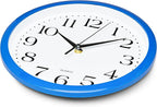 Bernhard Products 10 Inch Blue Quartz Analog Wall Clock - Image 3