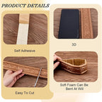 CRASPIRE 90x1.8in Peel Stick Foam Crown Molding Baseboard Trim Bronze Self - Image 6