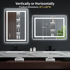 38"x26" LED Bathroom Mirror - Image 9