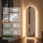 71" x 26" Arched Full Length Mirror - Image 4