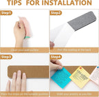 8 Pack Felt Pin Board Bar Strips Bulletin Board - Image 4