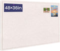 Large Bulletin Board, 48 X 36 inches Felt Board Notice Pin Board, Self-Adhesive by Hrrtyueg