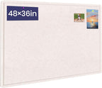 Large Bulletin Board, 48 X 36 inches Felt Board Notice Pin Board, Self-Adhesive by Hrrtyueg