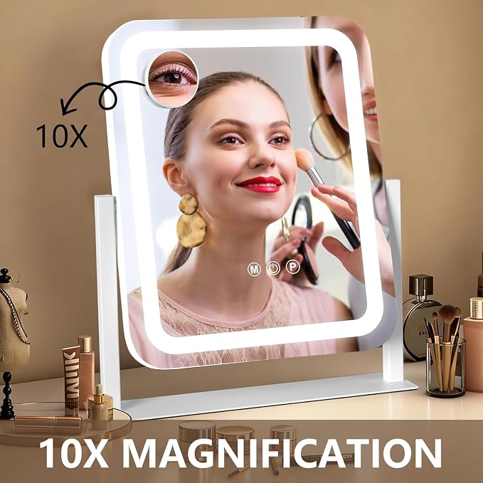 Ratsamee Vanity Mirror with Lights 15"×13", Led Makeup Mirror, Lighted Makeup - Image 6