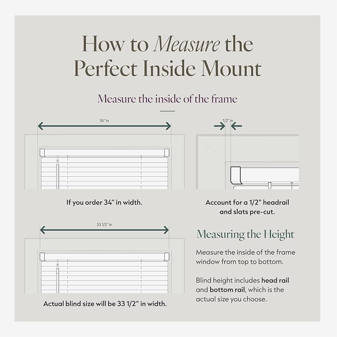 CHICOLOGY Cordless Mini Blinds, 1 Inch Vinyl Window Blinds, Room Darkening & - Image 7
