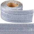 CRASPIRE 88 x 3 Inch Silver 3D Sticky Decorative Wallpaper Border Foam by CRASPIRE