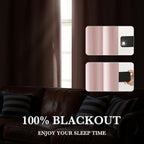 RYB HOME Bedroom Blackout Curtains 80 inches Long, 100% Blackout Thermal - Image 4