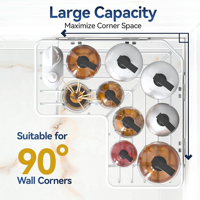 YASONIC Shower Caddy Corner, No Drilling Shower Organizer Corner - Image 3