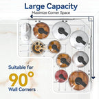 YASONIC Shower Caddy Corner, No Drilling Shower Organizer Corner - Image 3