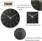 Wall Clock, Silent Clock, Wall Clocks Battery Operated， 12 inch Modern Wall - Image 4