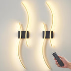 Battery Operated Wall Sconce Set of 2, Dimmable Modern LED Rechargeable Wall by Unknown
