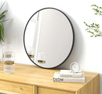 SCWF-GZ 20" Round Mirror Circle Wall Mounted Hanging or Against Wall Metal - Image 9