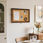 Cork Bulletin Board, Hanging Pin Board - Image 2