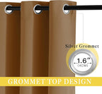 NICETOWN Sliding Door Curtains 84 inches Long, Grommet Blackout Thermal Patio - Image 2
