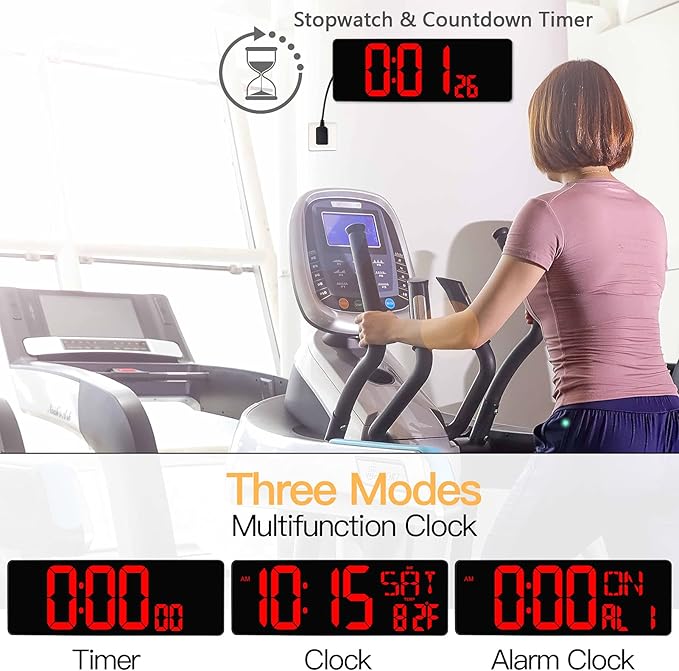 XREXS Large Digital Wall Clock - Image 4