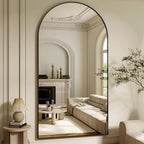 XRAMFY 86"x40" Arched Full Length Mirror Floor Mirrors - Image 3
