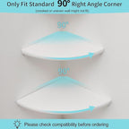 Corner Shelves, Floating Corner Shelf, Round End Wall Mount - Image 5
