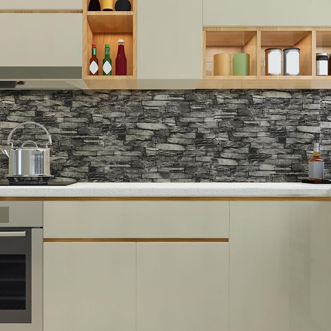 20PCS 3D Wall Panels Peel and Stick Foam, Self-Adhesive Decorative 3D Brick - Image 4