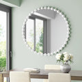 Madison Park Round Mirror, Metal Frame Circle Mirror 36 inch, Wall Art Decor by MADISONPARK