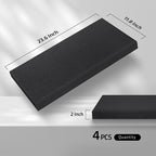 UMIACOUSTICS 4 PCS Acoustic Panels, 2“ Thick 23.6" x 11.8" Fiberglass Sound - Image 2