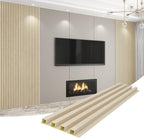 8-Pack WPC Wall Panels 118’’ x 6.1’’ 3D Slat Wall Panel Acoustic Wall Paneling - Image 7