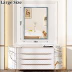 AAZZKANG Large Wall Mirror Decor Metal Framed Mirrors 26"x18" - Image 2