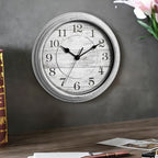 Wall Clock, 9 Inch Silent Wall Clocks Battery Operated, Decorative Clocks - Image 6