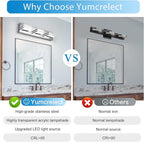 LED Vanity Lights 20in Bathroom Lights Fixtures over Mirror 3 Light LED - Image 4