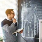 Lockways Magnetic Chalkboard 72 x 40 Inches, Aluminum Frame Large Blackboard - Image 5