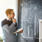 Lockways Magnetic Chalkboard 60 x 40 Inches, Aluminum Frame Large Blackboard - Image 5