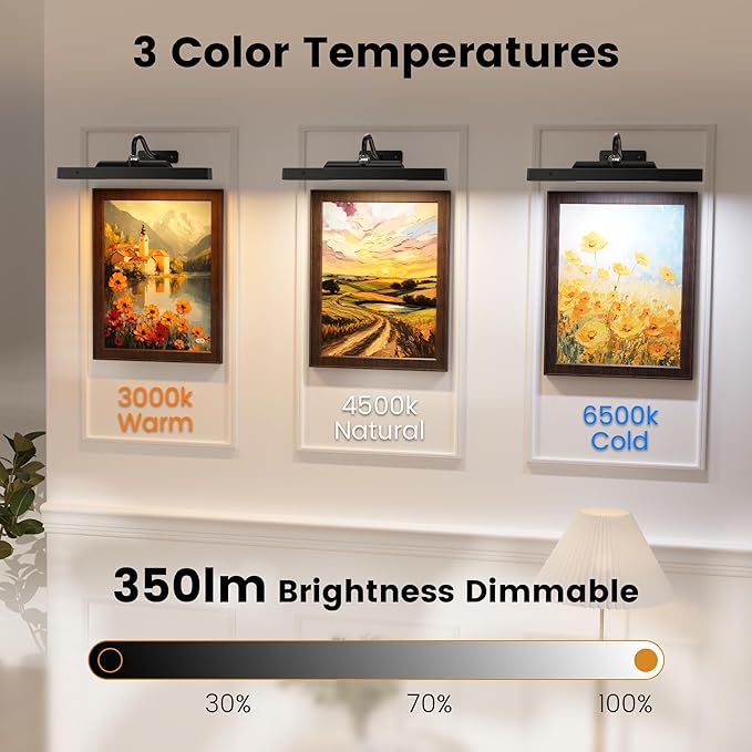 Art Frame Picture Light 4Pack, Remote Control Timer 3 Color Temps - Image 2