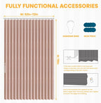 AJAZZ 100% Blackout Accordion Doors Interior Accordion Doors - Image 2