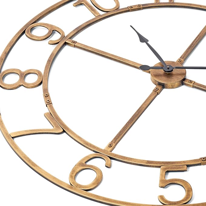 Large Wall Clock for Living Room Decor–40 Inch Silent Non-Ticking Modern - Image 4