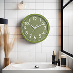 DAXSMY Wall Clock Small Analog 8 Inch Silent Non Ticking Battery Operated - Image 4