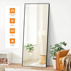 TRAHOME Full Length Standing Mirror, Free Standing or Wall Mount - Image 2