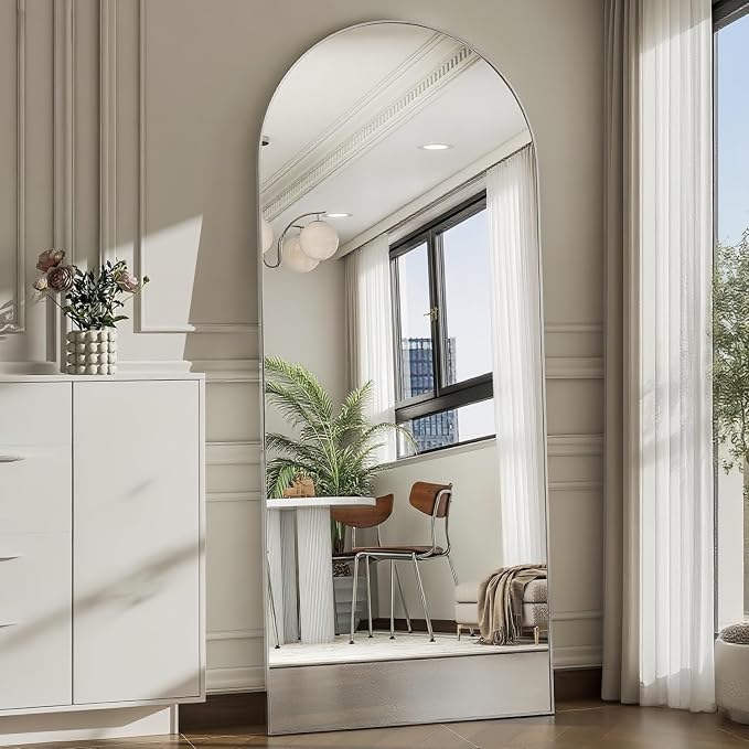 Dewfig Arched Full Length Mirror, Full Body Mirrors by YourSpacePerfectlyReflected