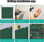 PegBoard, Heavy Duty Peg Board for Walls Home, Garage Tool Storage, Craft Room - Image 4
