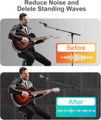 JBER Sound Proof Foam Panels Studio Acoustic Foam Panels, 48 Pack 1" X 12" X - Image 5