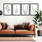 YWJKWLGS Botanical Watercolor Prints Sign Sage Green Eucalyptus Wall Decor - Image 5