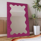 CRE8TIVE Deep Pink Glitter Wallpaper Border 8"x354" Shiny Glitter Wallpaper - Image 4