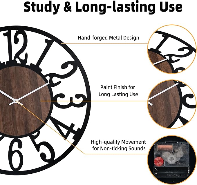 32'' Large Silent Wall Clock - Image 4