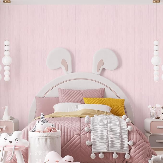 Pink Grasscloth Peel and Stick Wallpaper A Set of 23.6" X 120" Self-Adhesive - Image 6