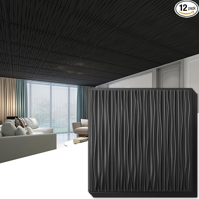 Art3dwallpanels Ceiling Tiles 24 x 24 by Art3dwallpanels